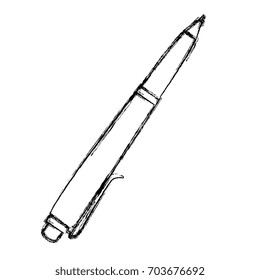 school pen isolated icon