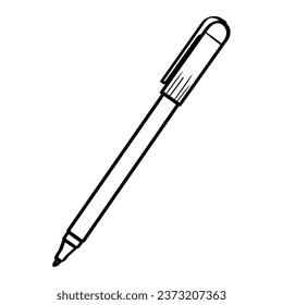 School pen on white background