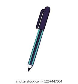school pen supply on white background
