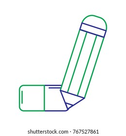 school pencil and eraser rubber supplies class object