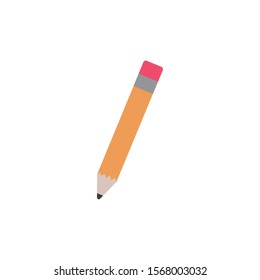 school pencil flat style icon vector illustration design