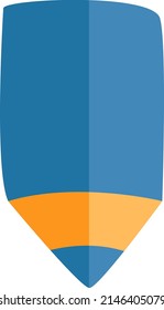 Schulstift, Illustration, Vektorgrafik auf weißem Hintergrund.
