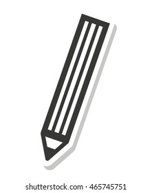 school pencil isolated icon vector illustration design