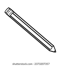 Schulstift auf weißem Hintergrund
