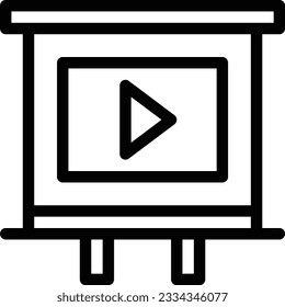 school pencil video player internet icon for download