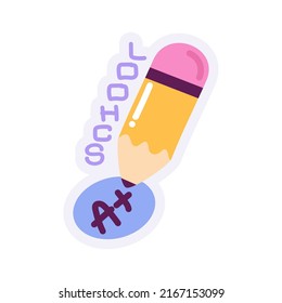 school pencil write supply icon