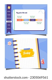 School planner book for students for managing their plan of study to get high awards in their schools