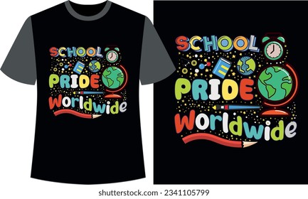 El Orgullo Escolar en todo el mundo de vuelta al diseño de camisetas escolares