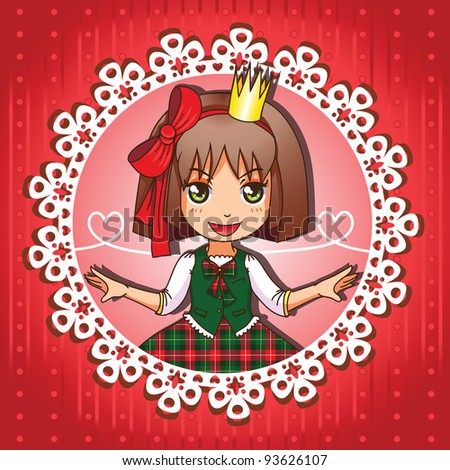 School princess portrait – series 4/  4