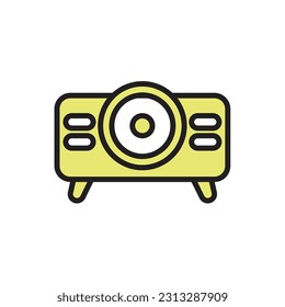 School Projector Icon Vector Illustration