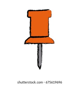 school push pin thumbtack side view