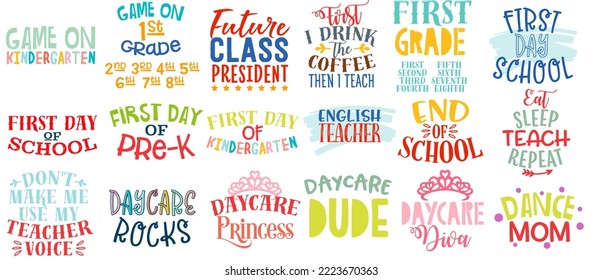 School Qoutes Lettering, read handwritten lettering inscription positive quote, calligraphy vector illustration. Text sign design for quote poster, greeting card, print, cool badge