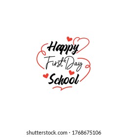 School quote lettering typography design