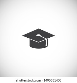 School related on background for graphic and web design. Simple illustration. Internet concept symbol for website button or mobile app.