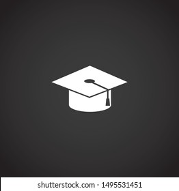 School related on background for graphic and web design. Simple illustration. Internet concept symbol for website button or mobile app.