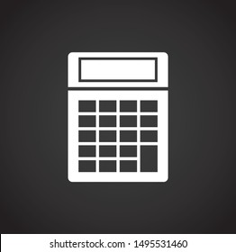 School related on background for graphic and web design. Simple illustration. Internet concept symbol for website button or mobile app.