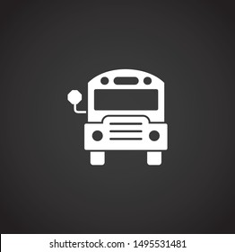 School related on background for graphic and web design. Simple illustration. Internet concept symbol for website button or mobile app.