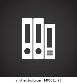 School related on background for graphic and web design. Simple illustration. Internet concept symbol for website button or mobile app.