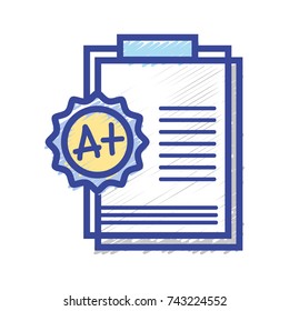 school report education with A plus result