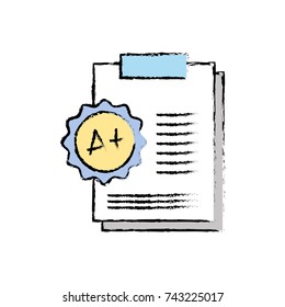school report education with A plus result