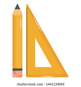 school rule supply and pencil