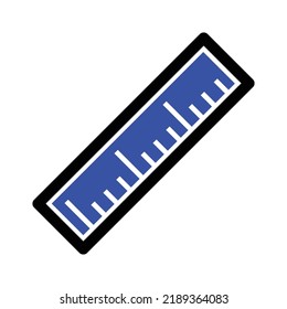 School ruler icon Vector illustration