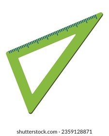 school ruler illustration vector isolated