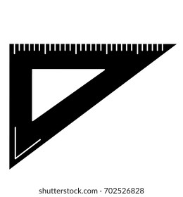 school ruler. isolated icon.