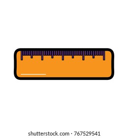 school ruler measure geometric scale equipment icon