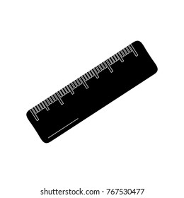school ruler measure geometric scale equipment icon
