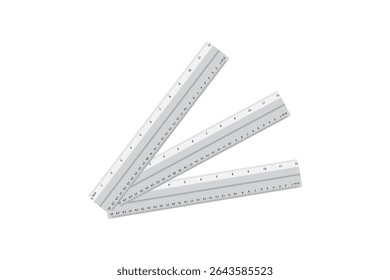 School ruler set with triangle and straight rulers for measurement and geometry, perfect for math and design use.