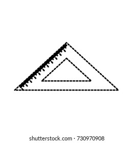 school ruler triangle geometry tool study