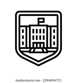 school safety primary school line icon vector. school safety primary school sign. isolated contour symbol black illustration