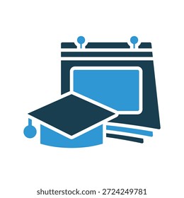 Schulplan Symbole Kontur und flacher Stil, transparenter Hintergrund