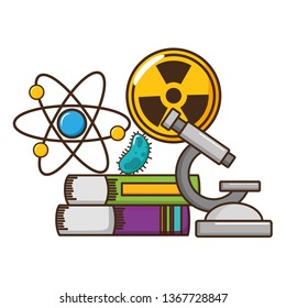 school science radiation atom books