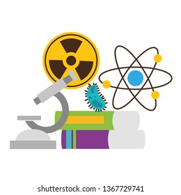 school science radiation atom books