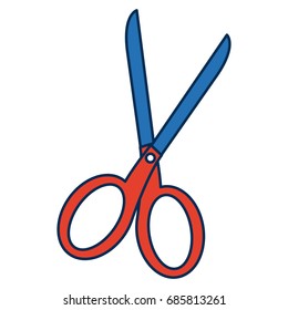 school scissors tool handle object