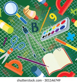 School seamless background.