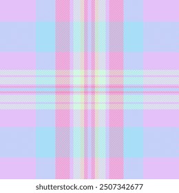 Schule nahtlose überprüfen Textur, Leinen Tartan Muster Textil. Detaillierter, karierter Vektor-Stoffhintergrund in hellen und türkisen Farben.
