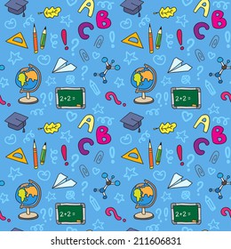  school seamless pattern