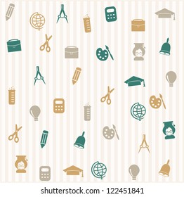 School seamless pattern 3