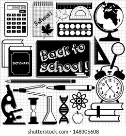 School set background. Design element.