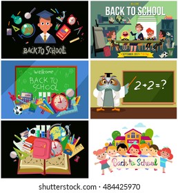 School set of cards