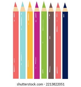 School set with elements of stationery, book, backpack, school items. flat design style vector illustration.