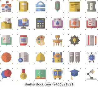 School set vector design illustration stock