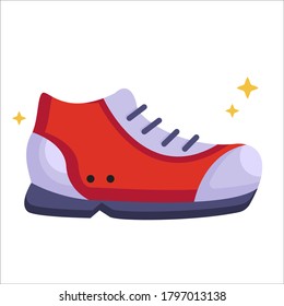 school shoes flat illustration icon