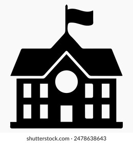 Schulzeichen mit abgeschlossener Vektorgrafik