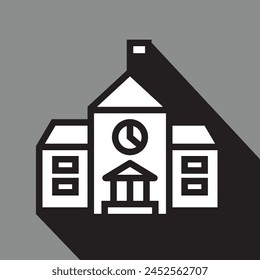 Einfaches Schulsymbol, Vektorillustration 