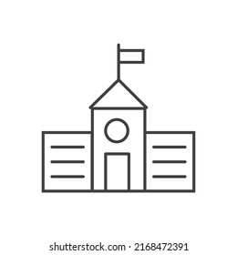 School simple linear symbolic icon