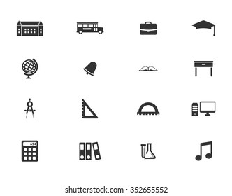 School simply icons for web